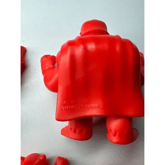 5 Wendy's Kids Meal Toys DC Super Heroes Mini Figures Red - Picture 4 of 8